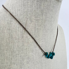 Load image into Gallery viewer, Vintage Turquoise Liquid Silver Necklace
