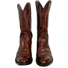 Load image into Gallery viewer,  Lucchese Handmade Brown Leather Cowboy Boots Women Size 9B 

