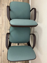 Load image into Gallery viewer, Steelcase Armchairs One Pair Turquoise Blue
