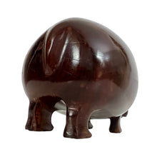 Load image into Gallery viewer, Hand Carved Heavy Wooden Hippo 3.5&quot; Tall
