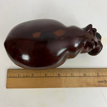 Load image into Gallery viewer, Hand Carved Heavy Wooden Hippo 3.5&quot; Tall
