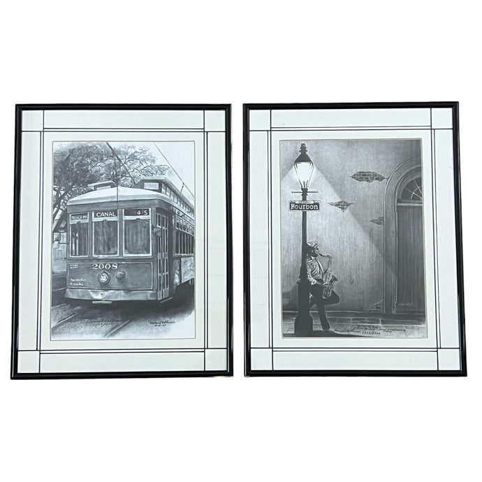 Nola Artist Donald Williams Limited Prints Set of 2 Framed