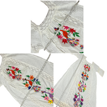 Load image into Gallery viewer, Mexican Maxi Dress with Embroidered Front Panel 
