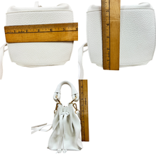 Load image into Gallery viewer, Pazolini White Leather Crossbody Bag
