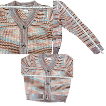 Load image into Gallery viewer, Chunky Cropped Cardigan Knit Sweater Size Small&nbsp;&nbsp;
