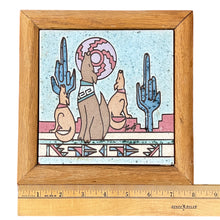 Load image into Gallery viewer, Southwestern Trivet Cayote Howling 8x8 
