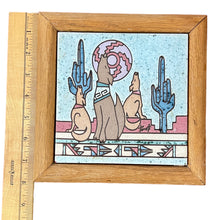 Load image into Gallery viewer, Southwestern Trivet Coyotes Howling 8x8
