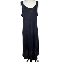Load image into Gallery viewer, Shoreline Black Embroidered Rayon Sundress Dress 3XL
