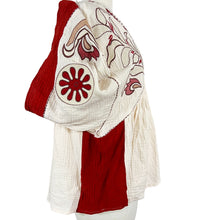 Load image into Gallery viewer, Easel 100% Cotton Embroidered Peasant Top Size Small
