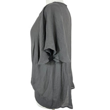 Load image into Gallery viewer, Umgee Gray Semi Sheer Relaxed Fit Tee Size Medium
