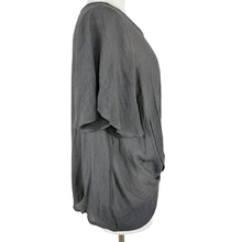 Load image into Gallery viewer, Umgee Gray Semi Sheer Relaxed Fit Tee Size Medium
