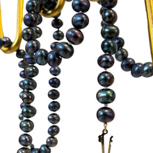 Load image into Gallery viewer, Round Freshwater Fresh Water Pearls Dyed Blue Necklace Set
