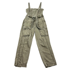 Load image into Gallery viewer, Free People Go West Utility Denim Jumpsuit Women&#39;s Small Green Square Neck Size: Medium
