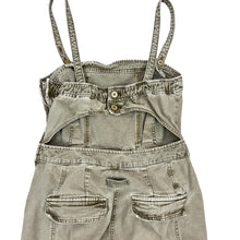 Load image into Gallery viewer, Free People Go West Utility Denim Jumpsuit Women&#39;s Small Green Square Neck Size: Medium
