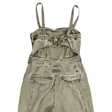 Load image into Gallery viewer, Free People Go West Utility Denim Jumpsuit Women&#39;s Small Green Square Neck Size: Medium
