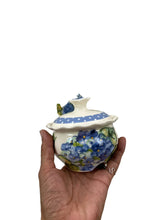 Load image into Gallery viewer, Heather Lane Pottery Hand Painted Hydrangea Florals Sugar Creamer Set 4 Pcs
