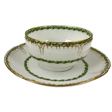 Load image into Gallery viewer, Haviland &amp; Co Limoges Green Garland Tea Cup &amp; Saucer Set of 1
