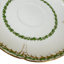 Load image into Gallery viewer, Haviland &amp; Co Limoges Green Garland Tea Cup &amp; Saucer Set of 1
