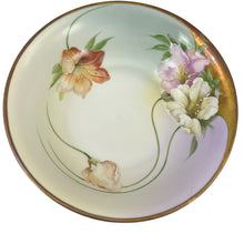 Load image into Gallery viewer, Z.S. &amp; C. Bavaria Handpainted Ombre Floral Bowl Lilies 9&quot;
