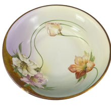 Load image into Gallery viewer, 2.S. &amp; C. Bavaria Handpainted Ombre Floral Bowl Lilies 9&quot;
