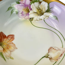 Load image into Gallery viewer, 2.S. &amp; C. Bavaria Handpainted Ombre Floral Bowl Lilies 9&quot;
