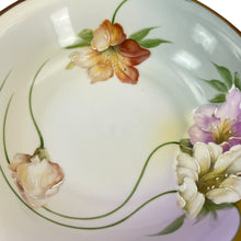 Load image into Gallery viewer, 2.S. &amp; C. Bavaria Handpainted Ombre Floral Bowl Lilies 9&quot;
