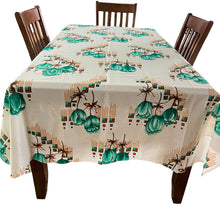 Load image into Gallery viewer, 1970s Floral Table Cloth 58.5 x 90&quot;
