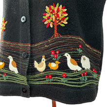 Load image into Gallery viewer, Vintage Marisa Christina Sheep in Fowl 100% Wool Sweater Vest Size XL
