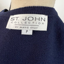Load image into Gallery viewer, St John Navy Blue Knit Tank Top Sweater Size S/P
