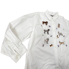 Load image into Gallery viewer, Vintage Embroidered Dogs Button-Up Shirt Size XL 
