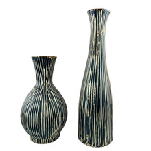 Load image into Gallery viewer, Wood Look Ceramic Vase Set of 2
