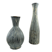 Load image into Gallery viewer, Wood Look Ceramic Vase Set of 2
