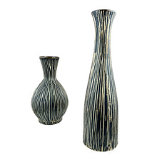 Load image into Gallery viewer, Wood Look Ceramic Vase Set of 2
