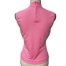 Load image into Gallery viewer, 1960s Pink Sleeveless Handmade Mock Neck Mod-Top Size Medium
