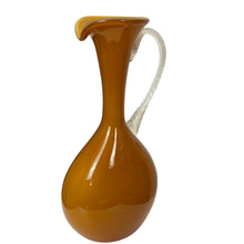 Load image into Gallery viewer, Vintage 60&#39;s MCM Italian Butter Scotch Hand Blown Glass Pitcher
