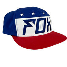 Load image into Gallery viewer, Fox Racing Red White and Blue Flag Snapback
