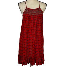 Load image into Gallery viewer, Altard State Red Spaghetti Sun Dress Size Large 
