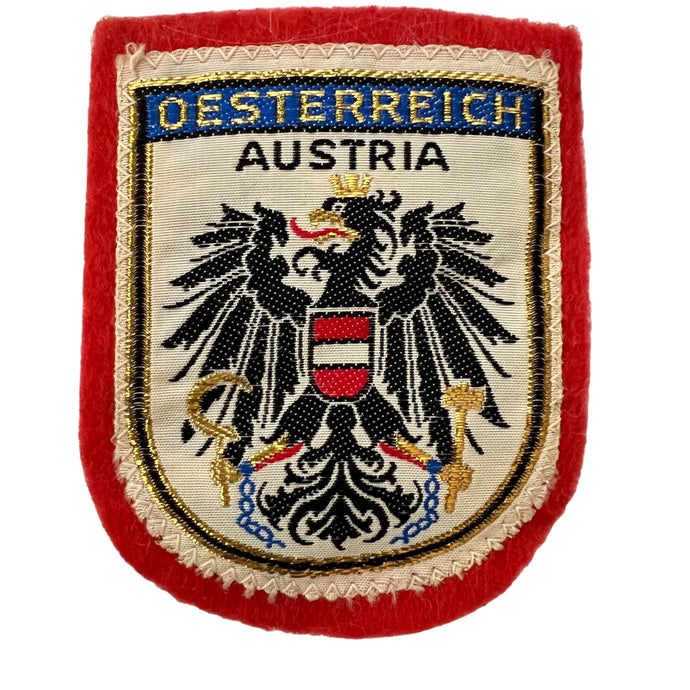 Vintage OSTERREICH Austria Eagle Crest Coat of Arms Patch Badge 