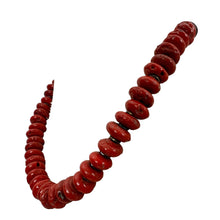 Load image into Gallery viewer, Mountain Coral Red Hand-Beaded Necklace 15&quot;
