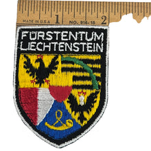 Load image into Gallery viewer, Vintage Furstentum Liechtenstein Principality Coat of Arms Souvenir Sew On Embroidered Patch
