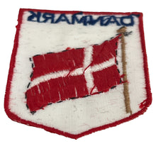 Load image into Gallery viewer, Vintage Denmark Flag Souvenir Sew On Embroidered Patch Badge
