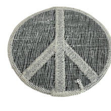 Load image into Gallery viewer, Vintage Peace Sign Black &amp; White World Peace Souvenir Sew On Embroidered Patch
