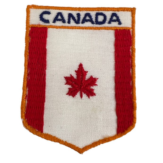 Vintage Canada National Flag Canadian Souvenir Sew On Embroidered Patch