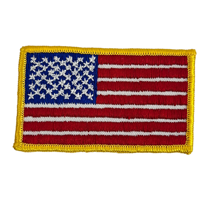Vintage American Flag USA Patriotic Souvenir Sew On Embroidered Patch Badge