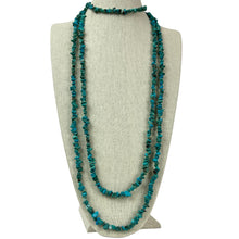 Load image into Gallery viewer, Extra Long &quot;Turquoise&quot; Necklace 44.5&quot; Length 
