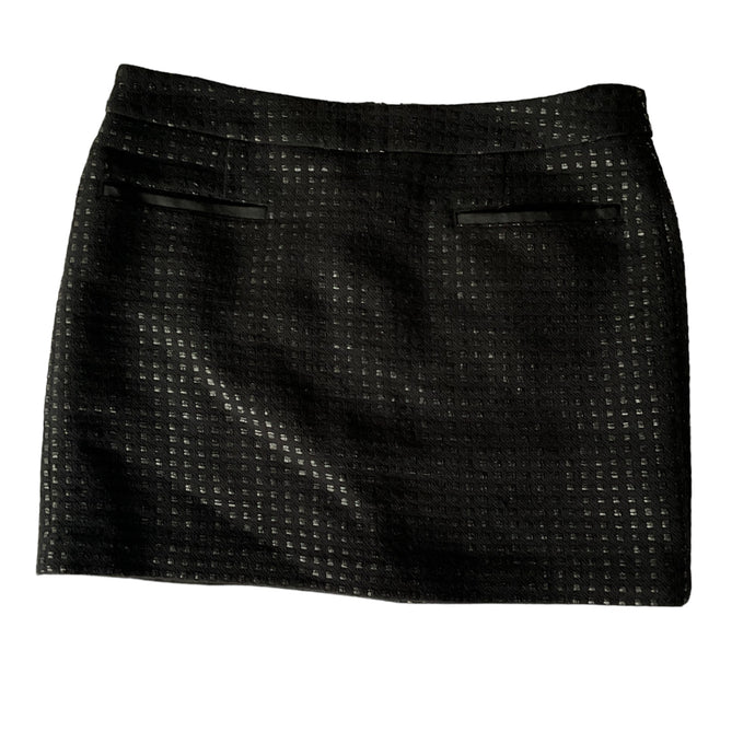 Gap Black Checkered Mini Skirt Size 6