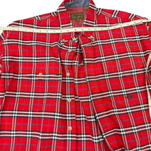 Load image into Gallery viewer, Roper 100% Cotton Red Plaid Button-Up Shirt Size Medium 
