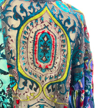 Load image into Gallery viewer, Chico&#39;s Velvet Kimono Top Size S/M
