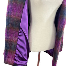 Load image into Gallery viewer, Dolores Unique Designs Vintage 80s Purple Mohair Wool Coat 
