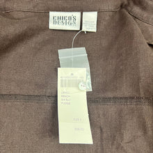 Load image into Gallery viewer, Chico&#39;s Brow 3/4 Sleeve 100% Linen Button Up Shirt Size 3 
